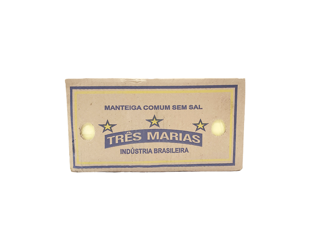 MANTEIGA SEM SAL TRÊS MARIAS (CX 5 KG)
